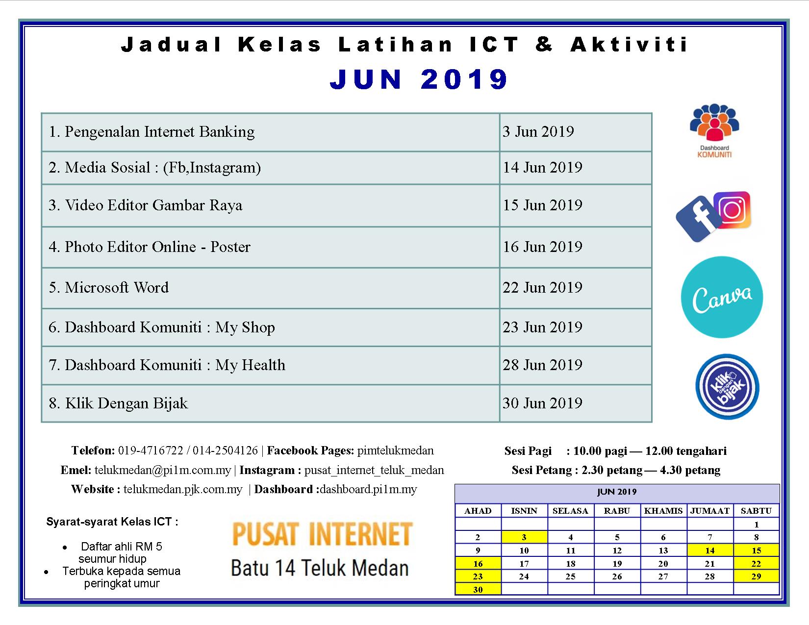 Jadual PIM JUN 2019