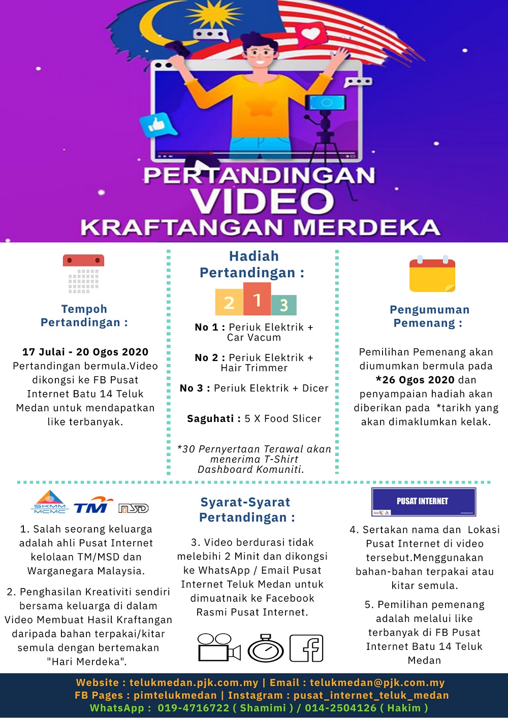 Pertandingan Video Kraftangan Merdeka 2020 PI Batu 14 Teluk Medan 2