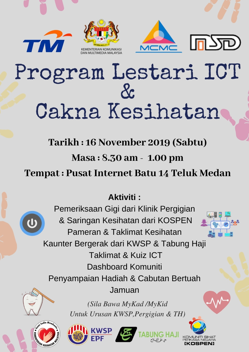 Poster Lestari ICT  Cakna Kesihatan 16Nov2019